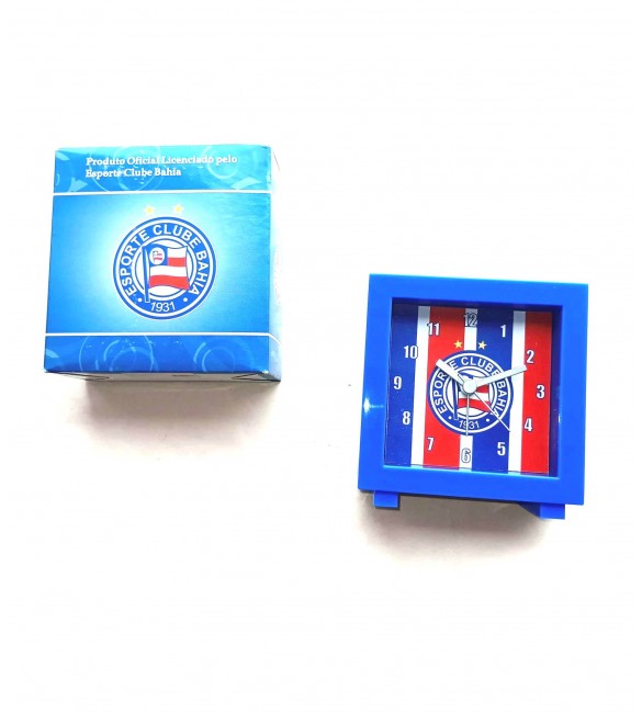 RELÓGIO DESPERTADOR quadrado Bahia  - produto oficial
